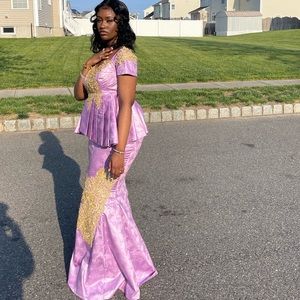 Custom traditional West African set. Eid/West African weddings/celebrations.